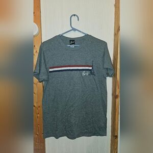 Aris Gray T-Shirt with Paris Stripe Design